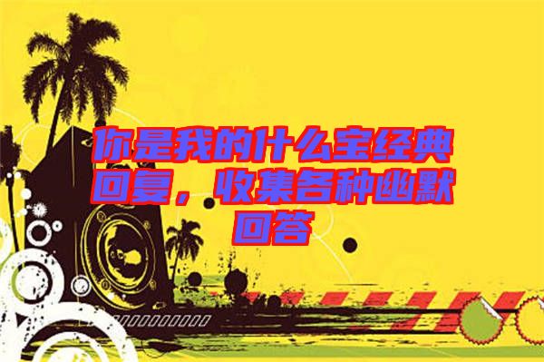 你是我的什么寶經(jīng)典回復(fù)，收集各種幽默回答