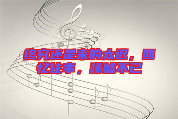 終究還是來的太遲，回憶往事，唏噓不已