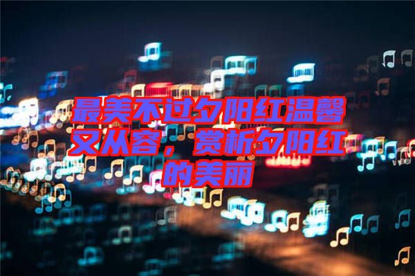 最美不過夕陽紅溫馨又從容，賞析夕陽紅的美麗
