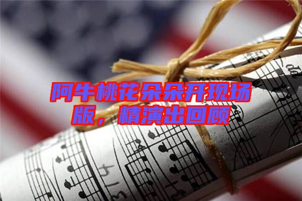 阿牛桃花朵朵開現(xiàn)場(chǎng)版，精演出回顧