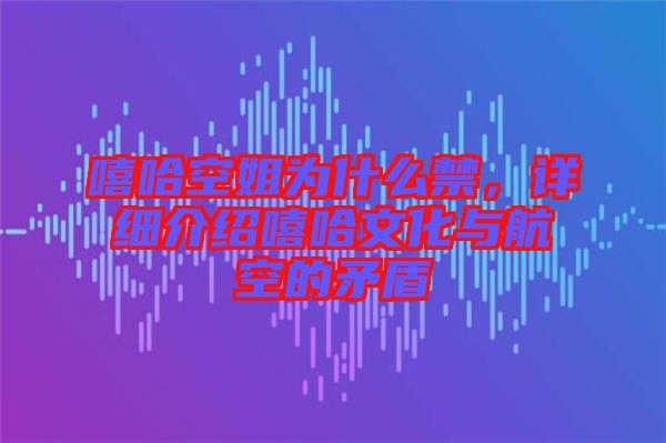 嘻哈空姐為什么禁，詳細(xì)介紹嘻哈文化與航空的矛盾