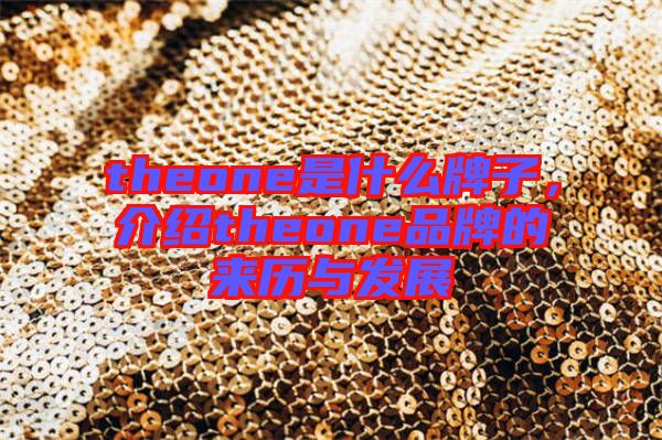 theone是什么牌子，介紹theone品牌的來歷與發(fā)展