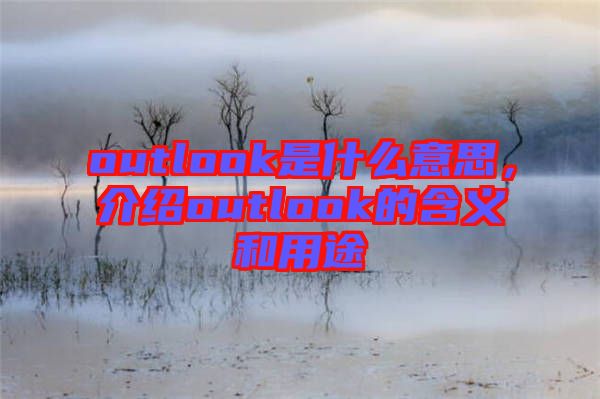outlook是什么意思，介紹outlook的含義和用途