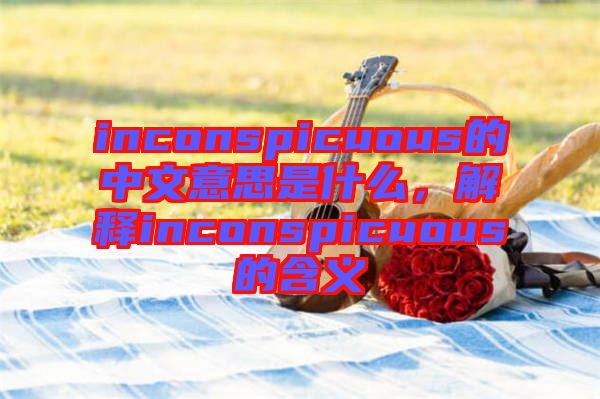 inconspicuous的中文意思是什么，解釋inconspicuous的含義