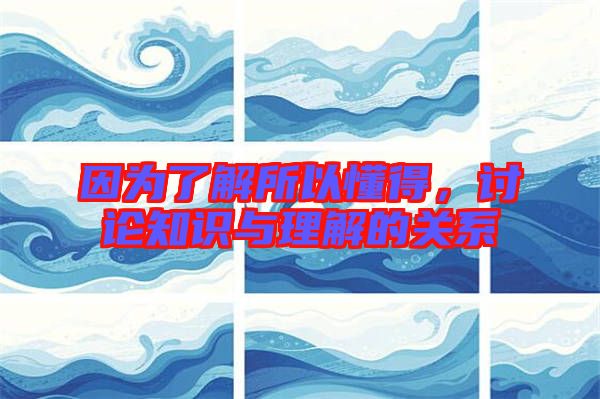 因?yàn)榱私馑远?，討論知識(shí)與理解的關(guān)系