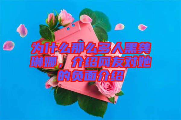 為什么那么多人黑龔琳娜，介紹網(wǎng)友對她的負(fù)面介紹