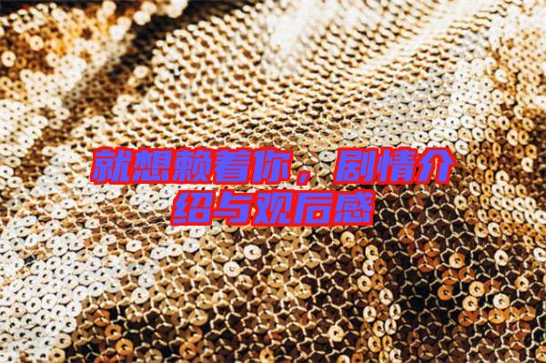 就想賴著你，劇情介紹與觀后感