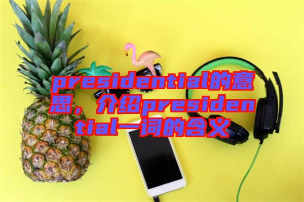 presidential的意思，介紹presidential一詞的含義