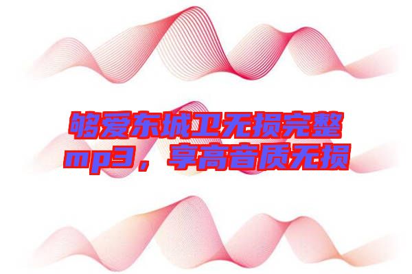 夠愛東城衛(wèi)無(wú)損完整mp3，享高音質(zhì)無(wú)損