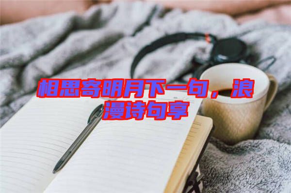 相思寄明月下一句，浪漫詩(shī)句享