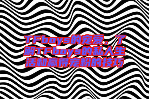 TFboys的寵愛(ài)，了解TFboys的私人生活和贏得寵粉的技巧