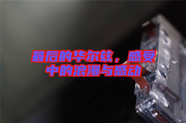 最后的華爾茲，感受中的浪漫與感動