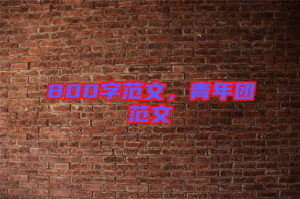 800字范文，青年團(tuán)范文