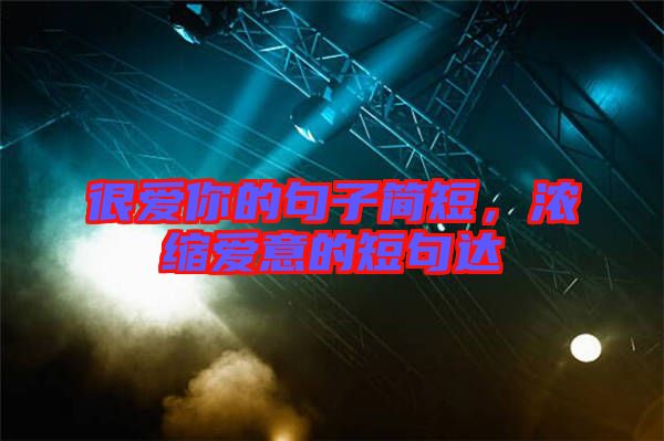 很愛(ài)你的句子簡(jiǎn)短，濃縮愛(ài)意的短句達(dá)