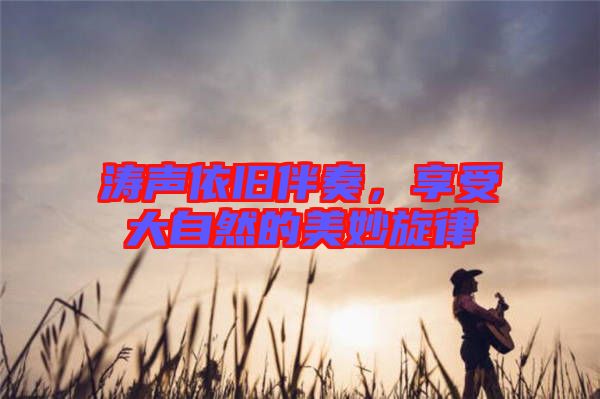 濤聲依舊伴奏，享受大自然的美妙旋律