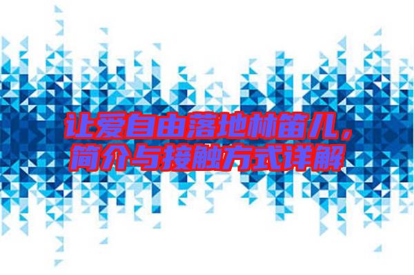 讓愛(ài)自由落地林笛兒，簡(jiǎn)介與接觸方式詳解