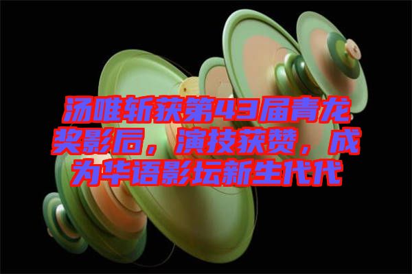 湯唯斬獲第43屆青龍獎(jiǎng)影后，演技獲贊，成為華語(yǔ)影壇新生代代