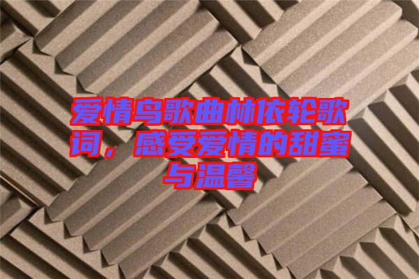 愛(ài)情鳥歌曲林依輪歌詞，感受愛(ài)情的甜蜜與溫馨