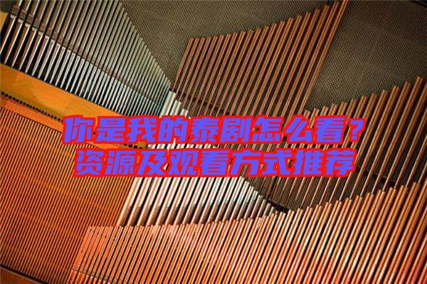 你是我的泰劇怎么看？資源及觀看方式推薦