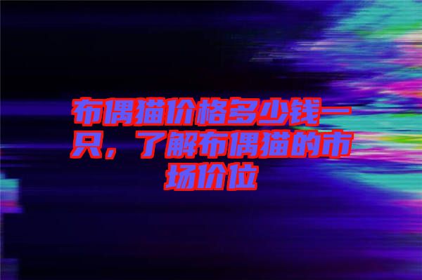 布偶貓價(jià)格多少錢一只，了解布偶貓的市場(chǎng)價(jià)位