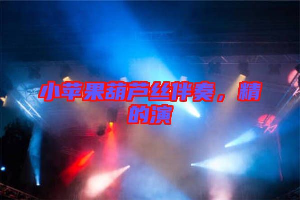 小蘋果葫蘆絲伴奏，精的演