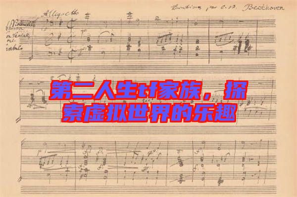 第二人生tf家族，探索虛擬世界的樂趣