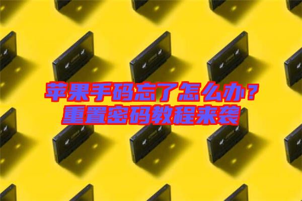 蘋(píng)果手碼忘了怎么辦？重置密碼教程來(lái)襲