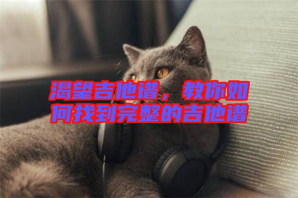 渴望吉他譜，教你如何找到完整的吉他譜