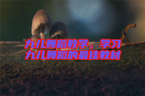 九兒舞蹈教學(xué)，學(xué)習(xí)九兒舞蹈的最佳教材