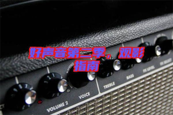 好聲音第二季，觀影指南