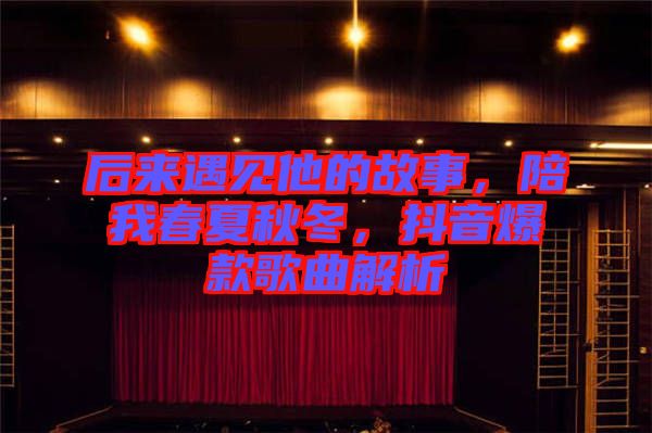 后來(lái)遇見(jiàn)他的故事，陪我春夏秋冬，抖音爆款歌曲解析
