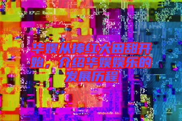 華娛從捧紅大田甜開始，介紹華娛娛樂的發(fā)展歷程