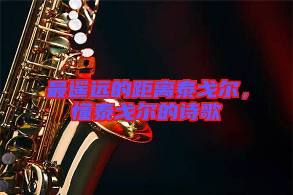 最遙遠(yuǎn)的距離泰戈?duì)?，懂泰戈?duì)柕脑姼? width=