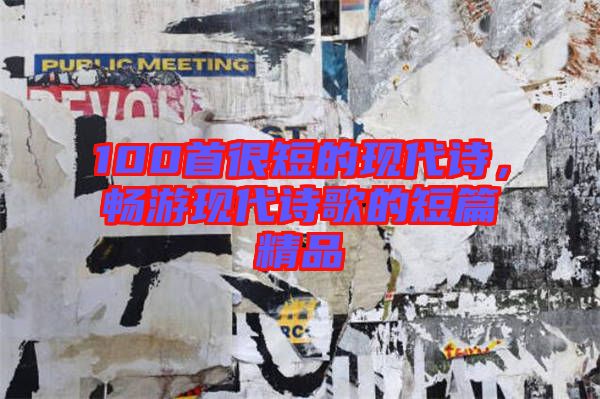 100首很短的現(xiàn)代詩，暢游現(xiàn)代詩歌的短篇精品