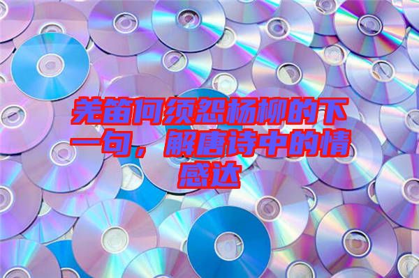 羌笛何須怨楊柳的下一句，解唐詩中的情感達(dá)