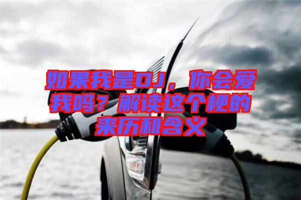 如果我是DJ，你會愛我嗎？解讀這個梗的來歷和含義