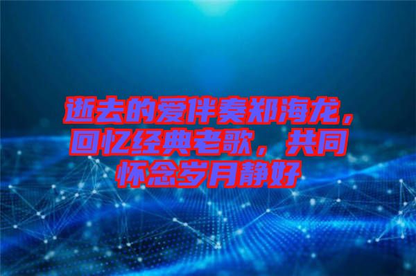 逝去的愛伴奏鄭海龍，回憶經(jīng)典老歌，共同懷念歲月靜好