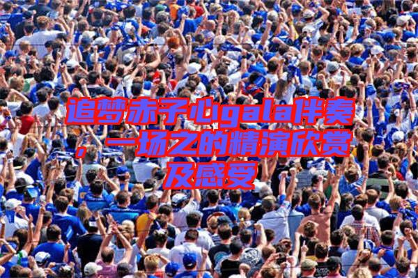 追夢赤子心gala伴奏，一場之的精演欣賞及感受