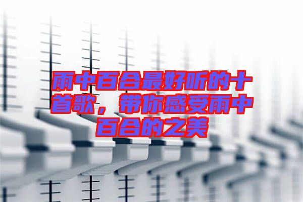 雨中百合最好聽的十首歌，帶你感受雨中百合的之美