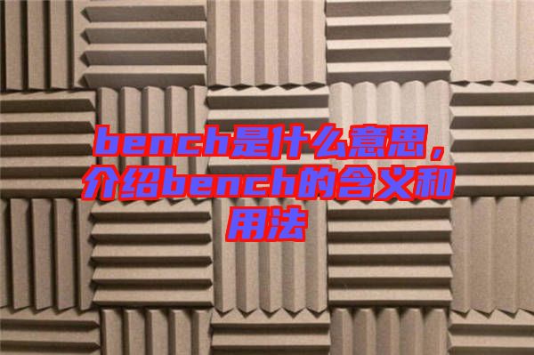 bench是什么意思，介紹bench的含義和用法